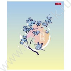 Тетрадь  48л клетка "Цветущие страницы" /ламинация Soft-touch/ 5видов | Фото 2