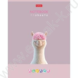Тетрадь  48л клетка "ALPACA" /ламинация Soft-touch/ 5видов | Фото 3