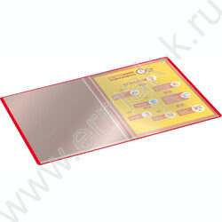 Папка  40 файлов красная /пластик 0.5мм | Фото 4