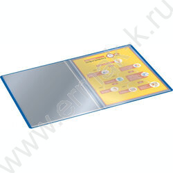 Папка  40 файлов синяя /пластик 0.5мм | Фото 4