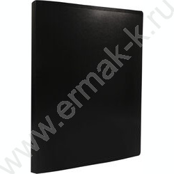 Папка с бок.пруж.скоросшивателем черная /пластик 0,5мм | Фото 1
