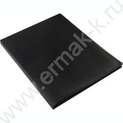 Папка с бок.пруж.скоросшивателем черная /пластик 0,5мм | Фото 4