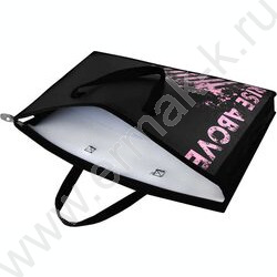Папка д/чертежей и рисунков А3 пластик на молнии с ручками Дерзкий розовый  дно с расширением | Фото 3