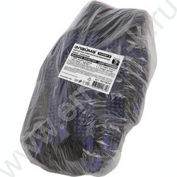 Перчатки х/б ПВХ, 4 нити, 10кл, с точкой, 116текс, черные /5 ПАР | Фото 3