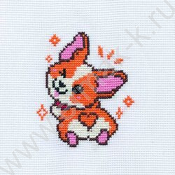 Набор д/творчества Вышивка  Корги-улыбашка (с пяльцами) | Фото 2