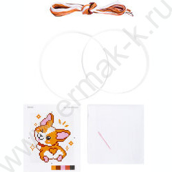 Набор д/творчества Вышивка  Корги-улыбашка (с пяльцами) | Фото 3