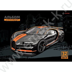 Альбом д/рисования 32л "Чёрная машина" | Фото 1