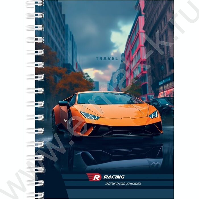 Зап. книжка 120л А6 спираль "Шикарные автомобили" ассорти | Фото 3