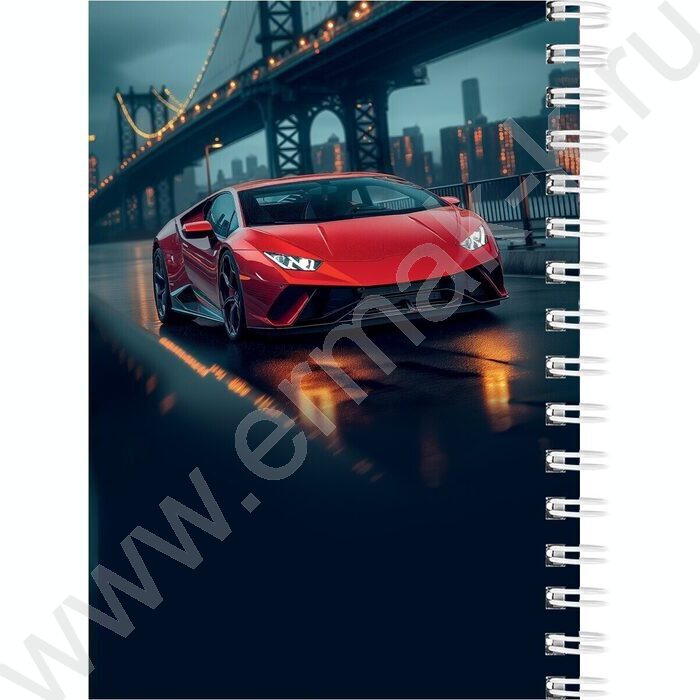 Зап. книжка 120л А6 спираль "Шикарные автомобили" ассорти | Фото 6