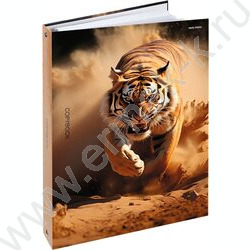 Тетрадь 120л А4 клетка/кольца "Тигр в пустыне" | Фото 1