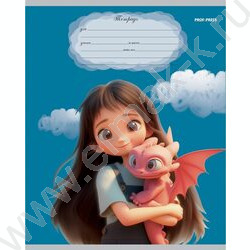 Тетрадь  12л линейка косая "Маленькие драконы" 5видов | Фото 3