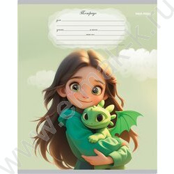 Тетрадь  12л линейка косая "Маленькие драконы" 5видов | Фото 5