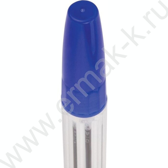 Ручка шар "Line" 1мм, синяя, линия 0,5мм, корпус прозрачный | Фото 5