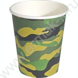 Стаканы бумажные 250мл/6шт Камуфляж | Фото 1