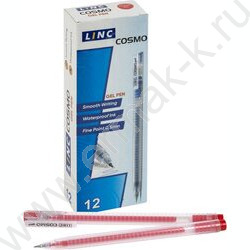 Ручка гелевая красная 0,5мм  Cosmo | Фото 5