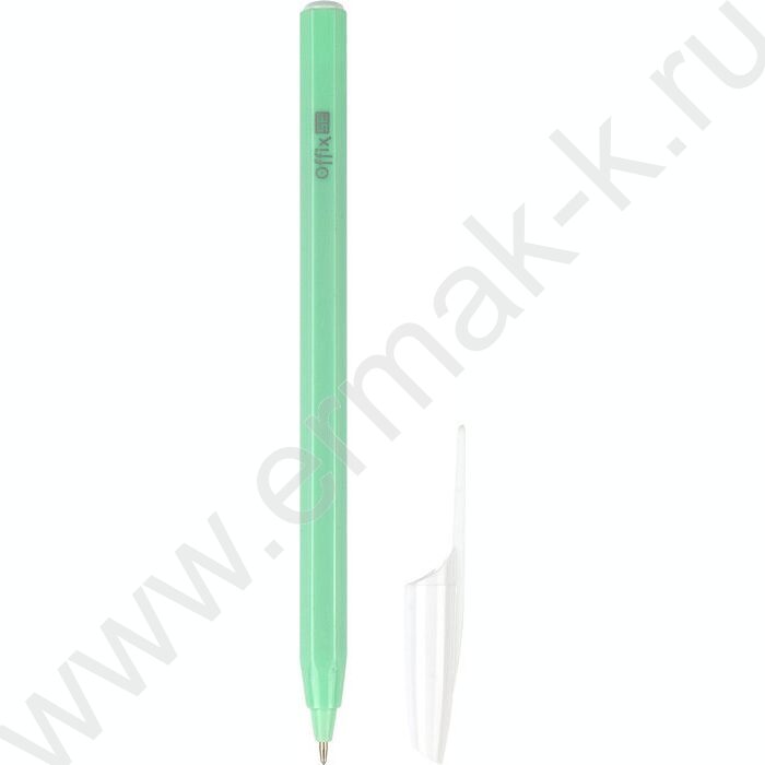 Ручка шар Offix SE синяя 0,6мм, круглый корпус /ассорти | Фото 1