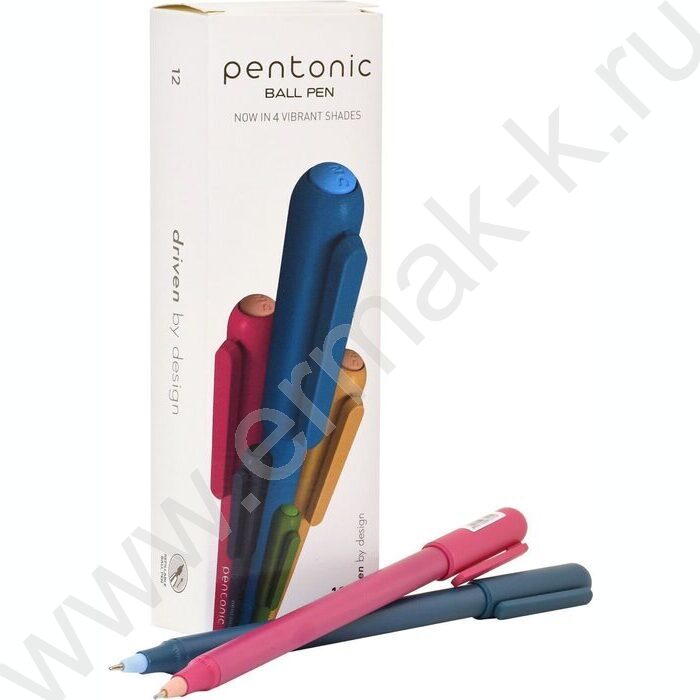 Ручка шар Pentonic Color синяя 0,7мм /круглый корпус /ассорти | Фото 8