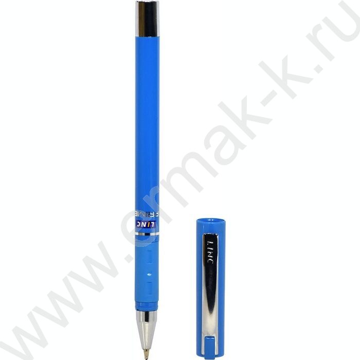 Ручка шар Prime синяя 1мм /резин.держатель/ /круглый корпус /ассорти | Фото 1