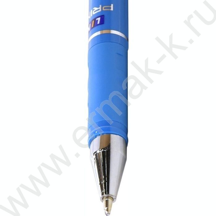 Ручка шар Prime синяя 1мм /резин.держатель/ /круглый корпус /ассорти | Фото 3