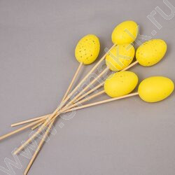 Яйца пасхальные на палочке 5см 6 шт/уп | Фото 1