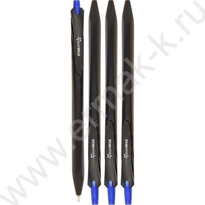 Ручка шар авт StarOne синяя 0,7мм /трехгранный корпус | Фото 6