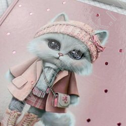 Дневник 1-4кл. /тв.обл./фольга/глянец "Кошечка в пальто" | Фото 3