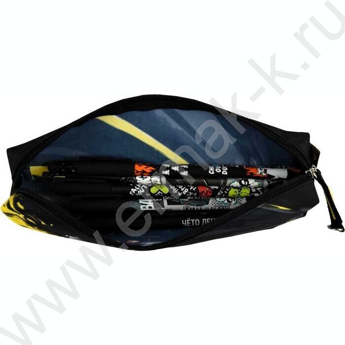 Пенал школьный микрофибра на ПВХ-основе молния "Лазерный болид" | Фото 5