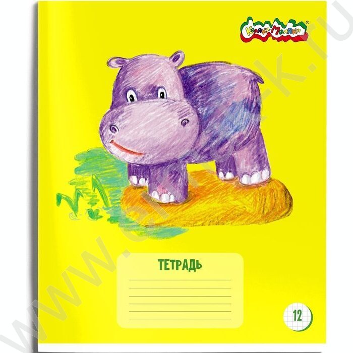 Тетрадь  12л клетка "Первая тетрадь" /лак/ 4вида | Фото 4