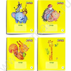 Тетрадь  12л линейка косая "Первая тетрадь" /лак /4вида | Фото 1