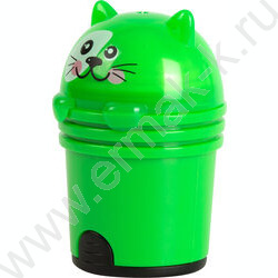 Точилка 1отв. пластик Котики+ластик /с контейнером | Фото 1