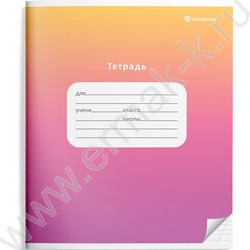 Тетрадь  12л линейка косая "Градиент" /лак/ 4вида | Фото 5