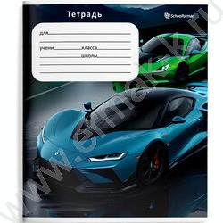 Тетрадь  12л линейка косая "Быстрые скорости" /лак/ 4вида | Фото 2