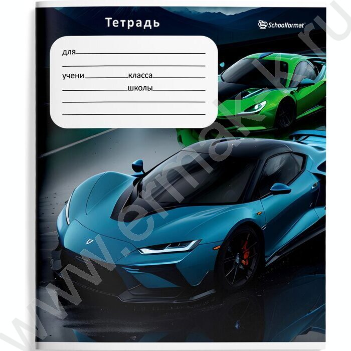 Тетрадь  12л линейка косая "Быстрые скорости" /лак/ 4вида | Фото 2
