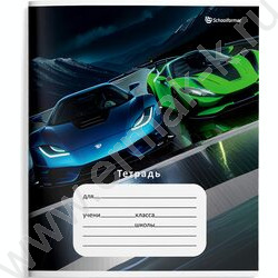 Тетрадь  12л линейка косая "Быстрые скорости" /лак/ 4вида | Фото 3