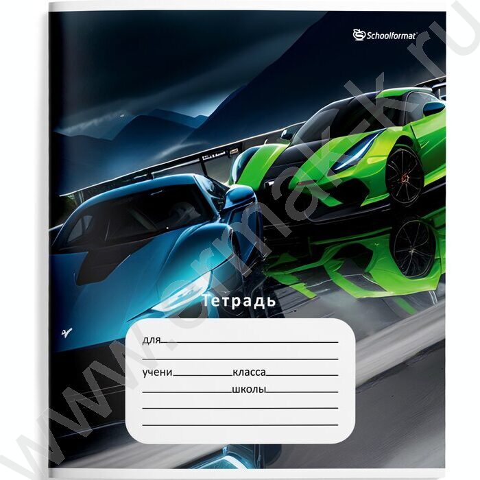 Тетрадь  12л линейка косая "Быстрые скорости" /лак/ 4вида | Фото 4