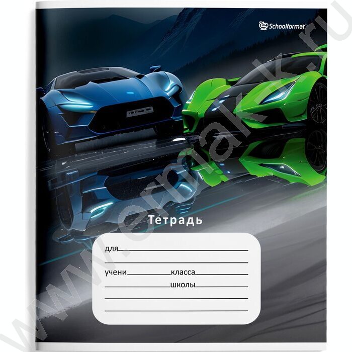 Тетрадь  12л линейка косая "Быстрые скорости" /лак/ 4вида | Фото 5