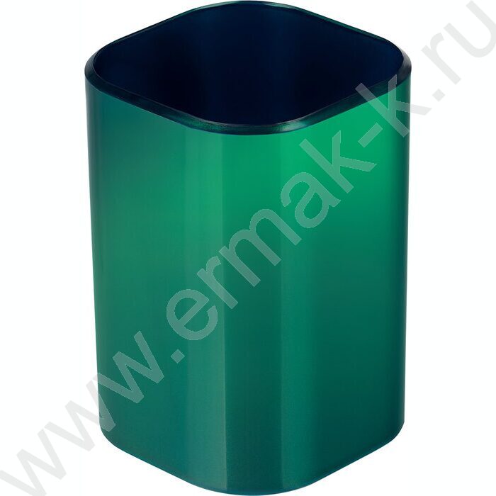 Стакан офисный квадратный "Фаворит" /зеленый "хамелеон" | Фото 1