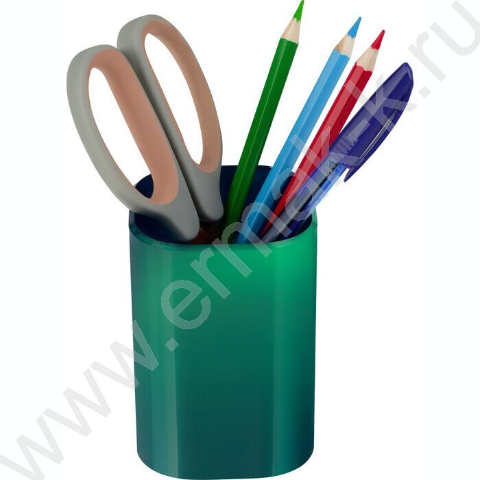 Стакан офисный квадратный "Фаворит" /зеленый "хамелеон" | Фото 4