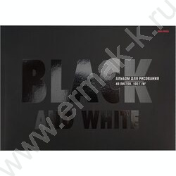 Альбом д/рисования-склейка 48л "No White" ассорти | Фото 3