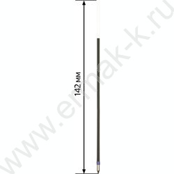 Стержень шар 142мм синий 0,7мм | Фото 3