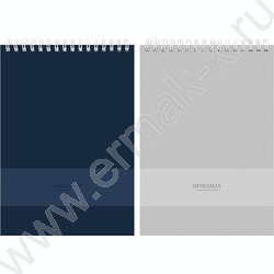 Блокнот  40л А5 спираль "Официальный стиль" ассорти | Фото 1