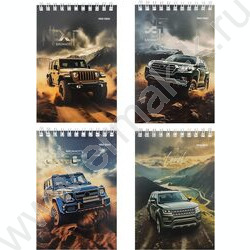 Блокнот  40л А6 спираль "Авто и природа" ассорти | Фото 1