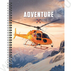 Тетрадь  48л А5+ клетка/спираль "Вперед в неизвестность"  /мел. карт., лак /ассорти | Фото 3