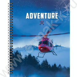 Тетрадь  48л А5+ клетка/спираль "Вперед в неизвестность"  /мел. карт., лак /ассорти | Фото 4