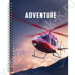 Тетрадь  48л А5+ клетка/спираль "Вперед в неизвестность"  /мел. карт., лак /ассорти | Фото 5