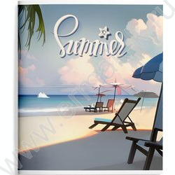 Тетрадь  48л А5+ линейка "Летнее наслаждение" /мел. карт., лак /4вида | Фото 2