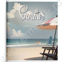 Тетрадь  48л А5+ линейка "Летнее наслаждение" /мел. карт., лак /4вида | Фото 3