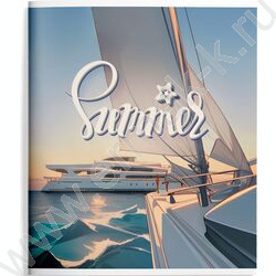 Тетрадь  48л А5+ линейка "Летнее наслаждение" /мел. карт., лак /4вида | Фото 4