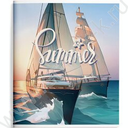 Тетрадь  48л А5+ линейка "Летнее наслаждение" /мел. карт., лак /4вида | Фото 5