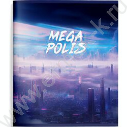 Тетрадь  48л А5+ линейка "Неоновый город" /мел. карт., лак /4вида | Фото 2